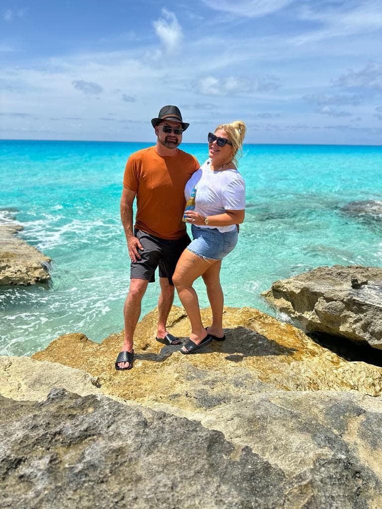 Matthew and Yadina at the beach